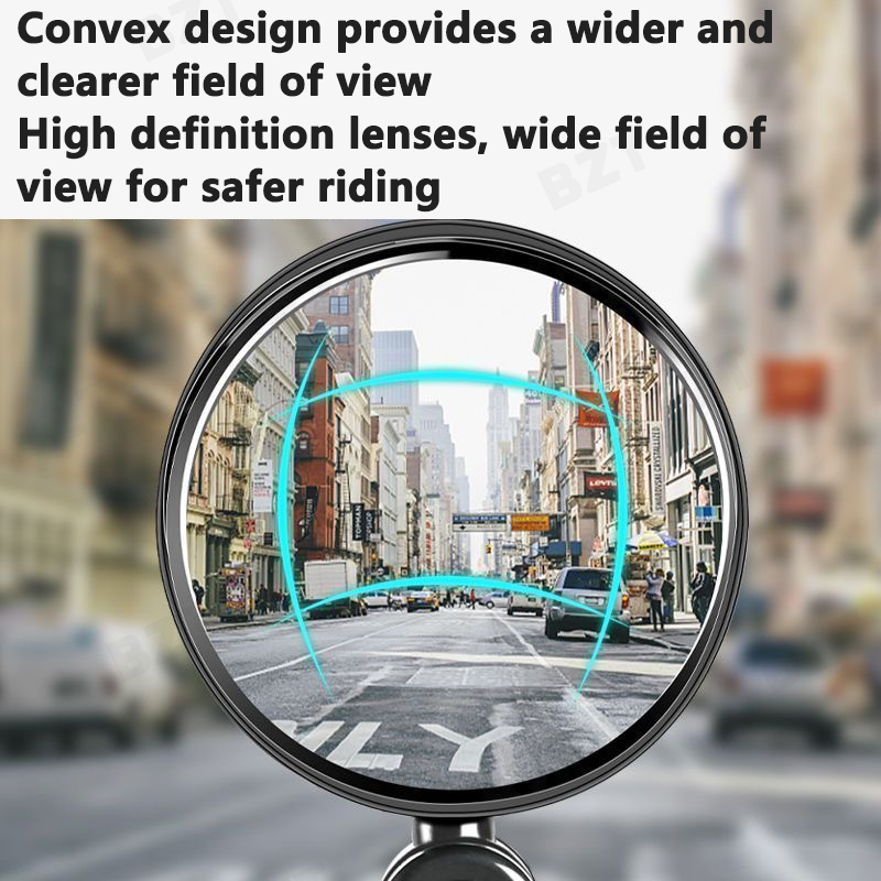Mirror Handlebar Convex - Espelhos Retrovisores Universais para Bicicleta, Bicicleta