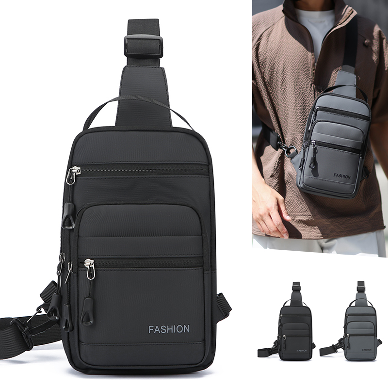 Cycling To Commute - Bolsa de Peito Masculina Impermeável Oxford