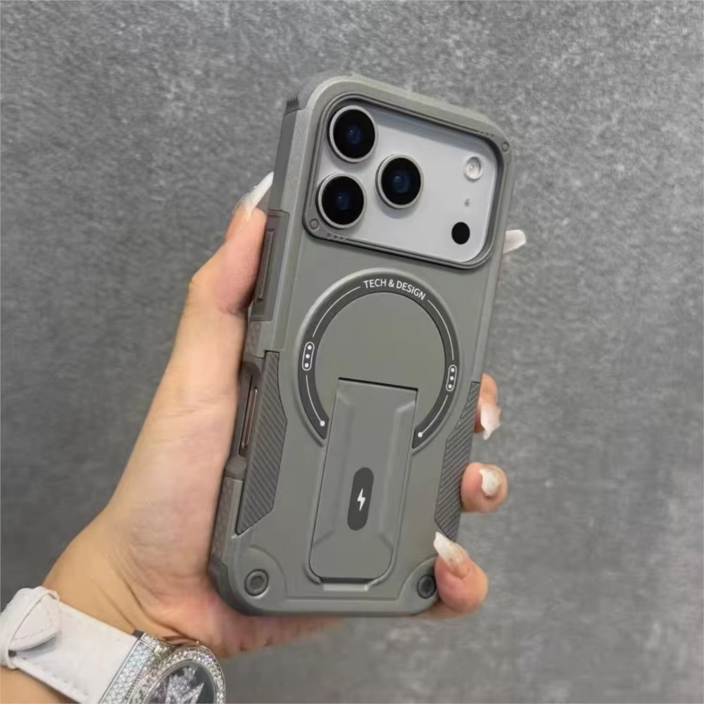 Kickstand Adjustable - Capa Protetora Antichoque com Suporte Magsafe