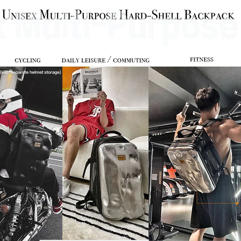 Masculino feminino casca dura  - Cycling Commuter Backpack Laptop avaliação e preço