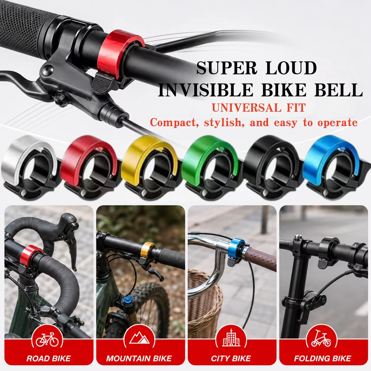 Campainha de Bicicleta em Liga - Bell Handlebar Ring avaliação e preço
