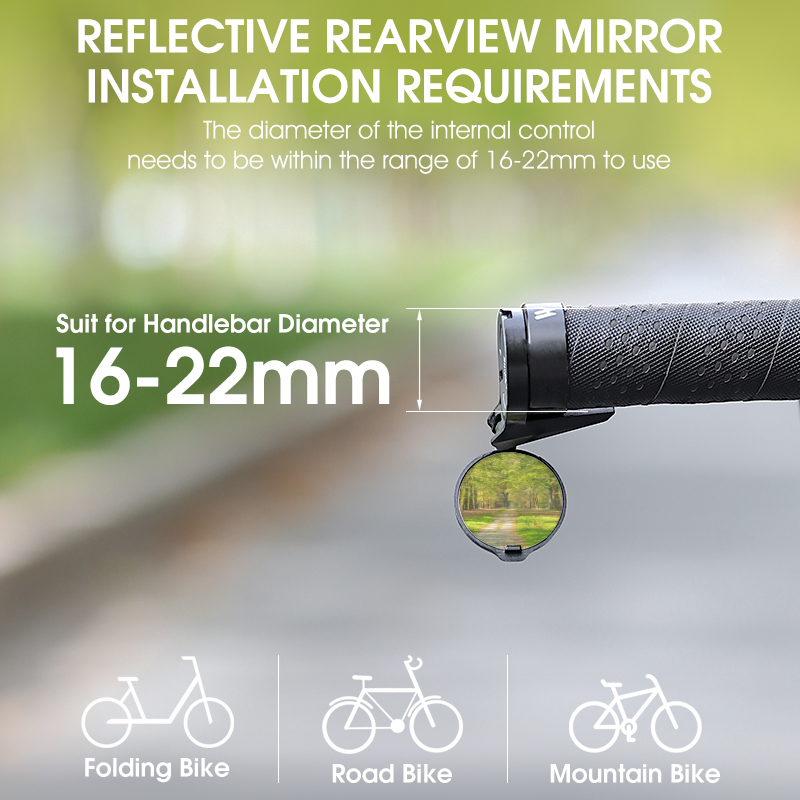 Espelho retrovisor para bicicl - Mirror Handlebar Convex avaliação e preço