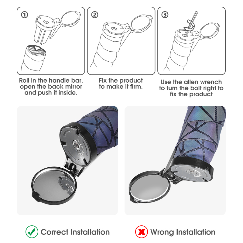 Espelho retrovisor para bicicl - Mirror Handlebar Convex avaliação e preço