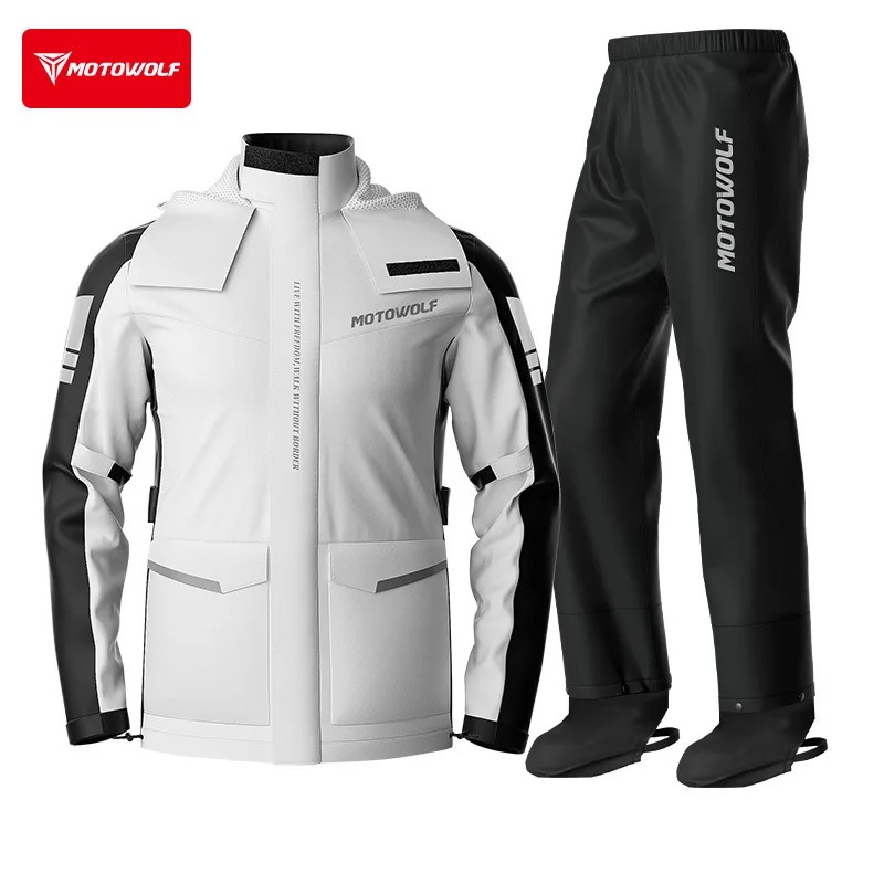 Motowolf jaqueta de chuva refl - Cycling Commuter Rain Jacket avaliação e preço