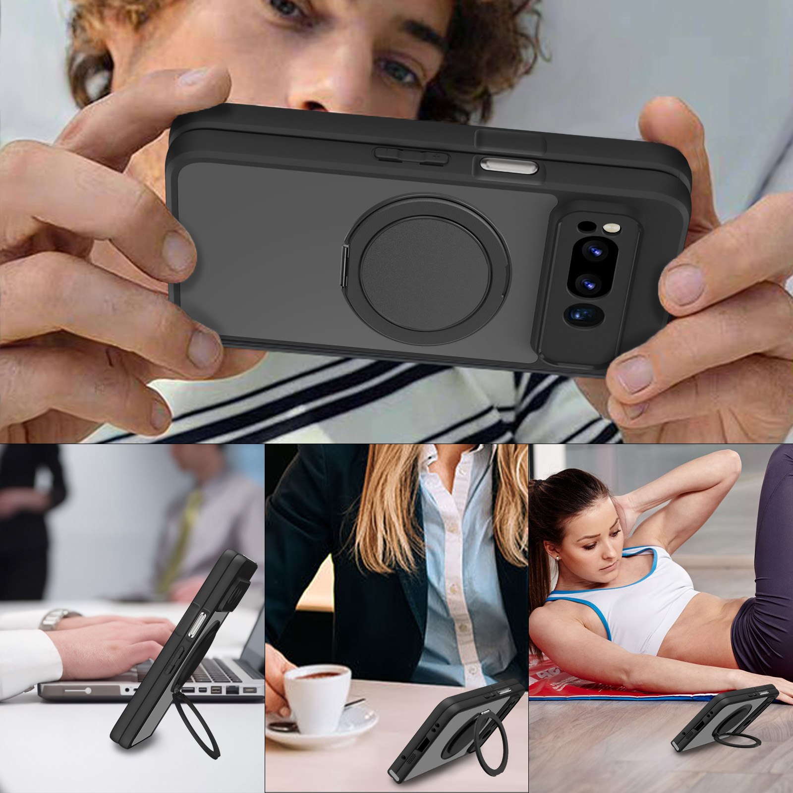 Para google pixel dobrável cas - Kickstand Adjustable avaliação e preço
