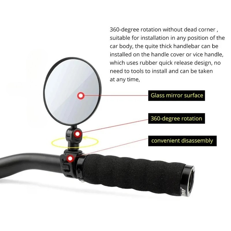 Espelho retrovisor para guidão - Mirror Handlebar Convex avaliação e preço