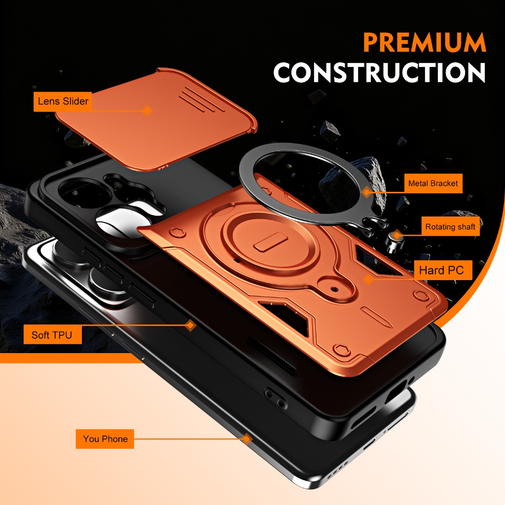 Capa de Telefone à Prova de Ch - Kickstand Adjustable avaliação e preço
